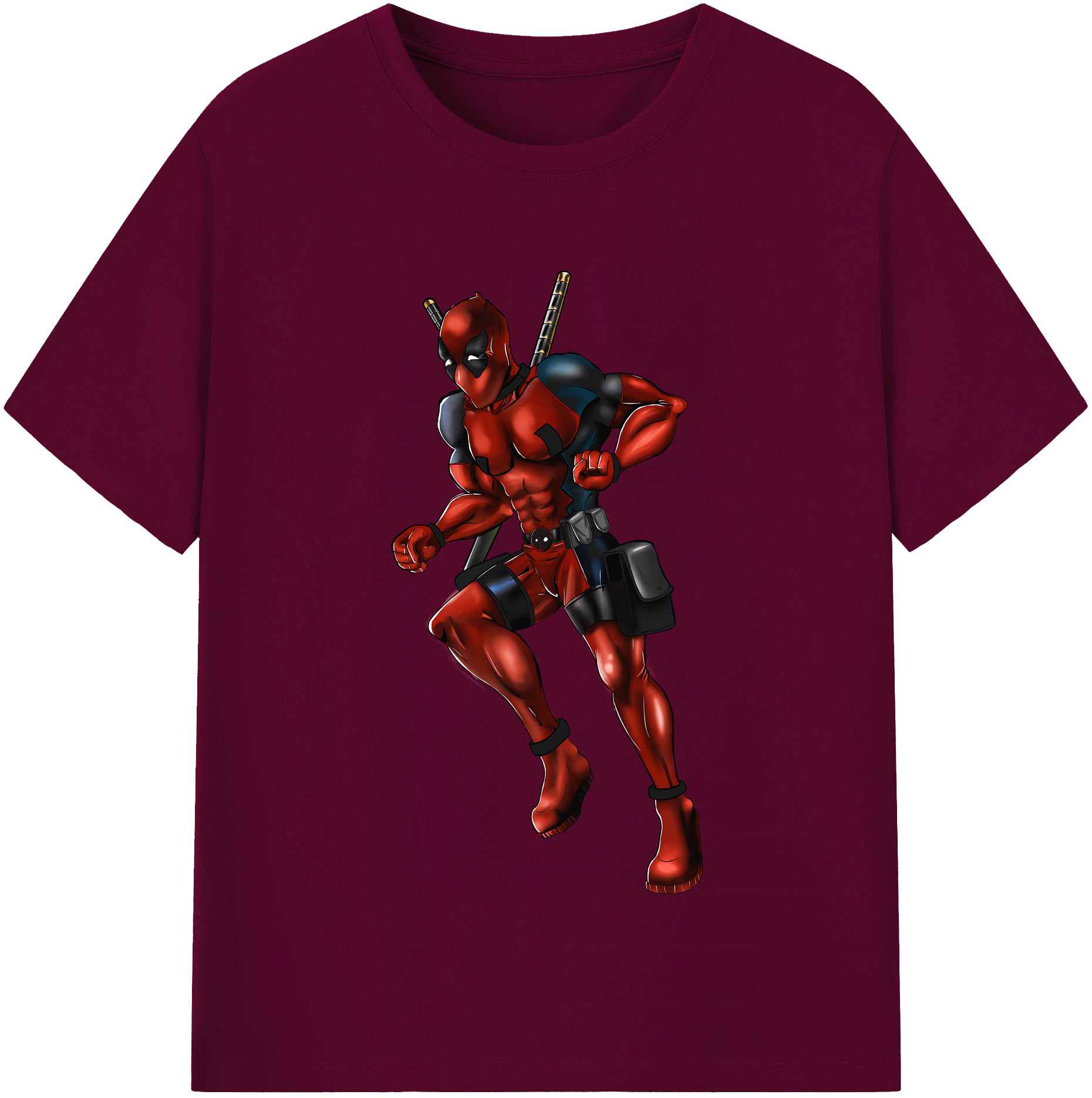 （画像用） Deadpool デッドプール レディースカジュアルプリントTシャツ（綿100％）